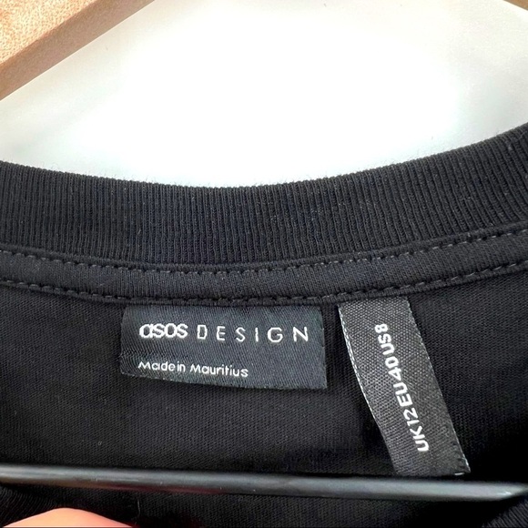 Asos Certified Organic design women’s crew neck short sleeve blouse - Picture 3 of 4